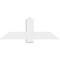 Ekena Millwork Eugene Architectural Grade PVC Gable Bracket, 48"W x 18"H x 2"D x 6"F, 9/12 Pitch GBP048X18X0206EUG00 - alternate 4